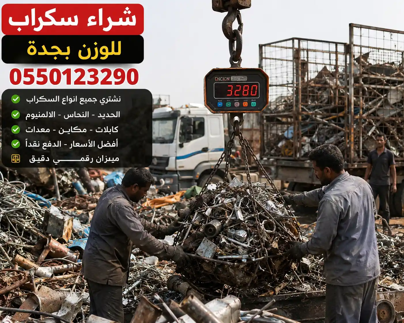 نشتري سكراب جدة بالوزن ااعلى سعر لوزن الطن
